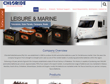 Tablet Screenshot of chloride.co.bw